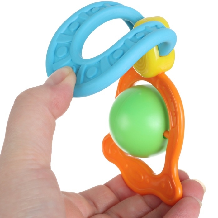 Погремушка - прорезыватель «Планеты», эластичная ручка, виды и цвет МИКС Погремушка - прорезыватель «Планеты», эластичная ручка, виды и цвет МИКС