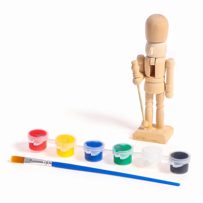 Роспись по дереву на новый год «Щелкунчик», набор для творчества