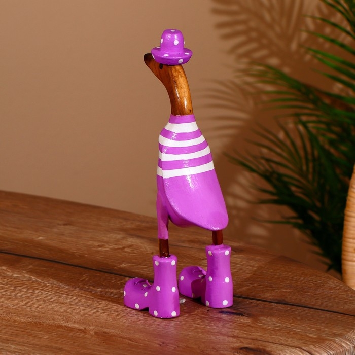 Сувенир Сувенир "Утка в сиреневом" дерево 27 см