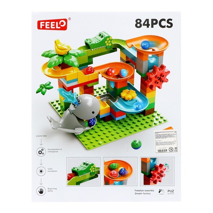 Конструктор Шарики «Кит-горка», 84 детали Конструктор Шарики «Кит-горка», 84 детали