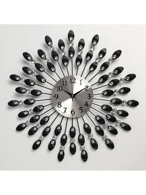 Часы настенные интерьерные &laquo;Павлин&raquo;, бесшумные, плавный ход, d=48 см, циферблат d=14 см, от батарейки 1&times;АА