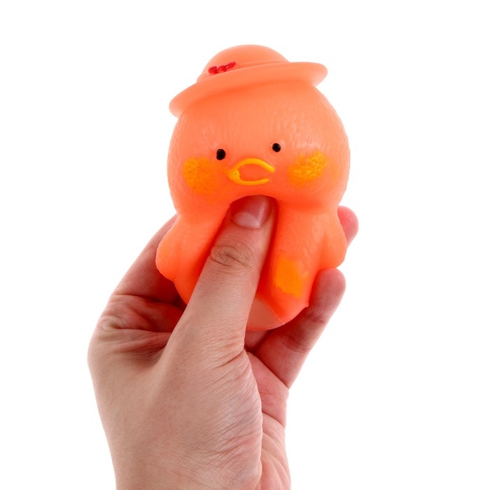 Мялка «Уточка» с пастой, цвета МИКС Мялка «Уточка» с пастой, цвета МИКС