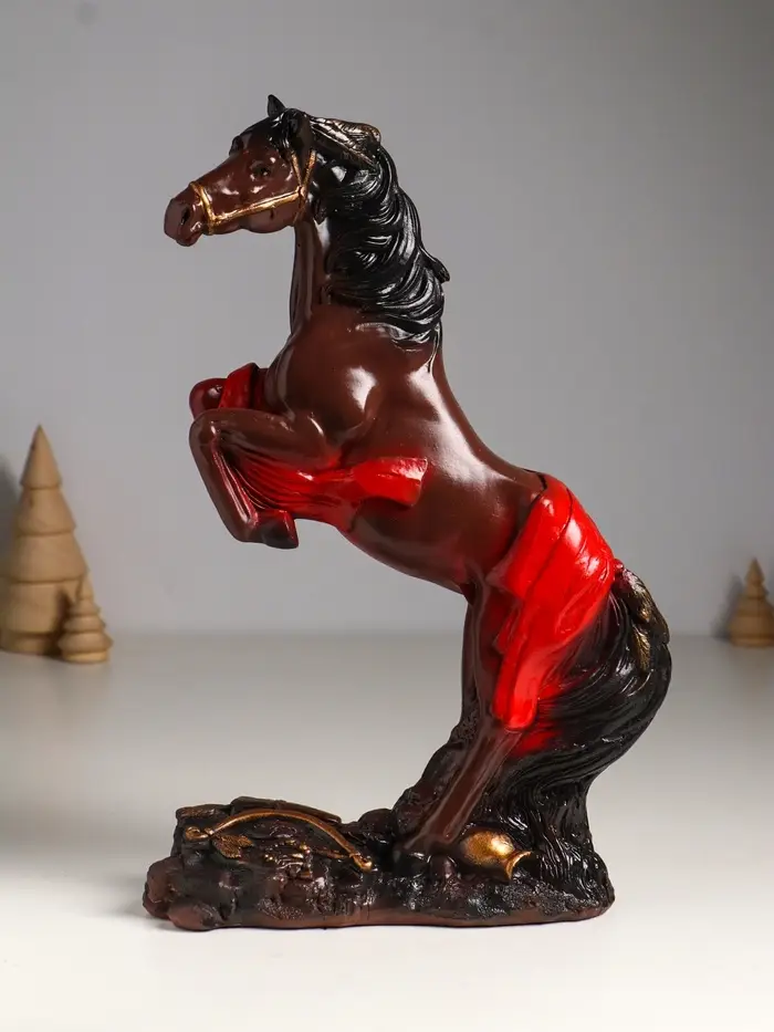 Фигура "Победоносный конь" 34х22х9 см, коричневый Фигура "Победоносный конь" 34х22х9 см, коричневый