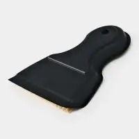 Щетка с совком "Meli", бамбуковая ручка, цвет черный 18х14 см Щетка с совком "Meli", бамбуковая ручка, цвет черный 18х14 см