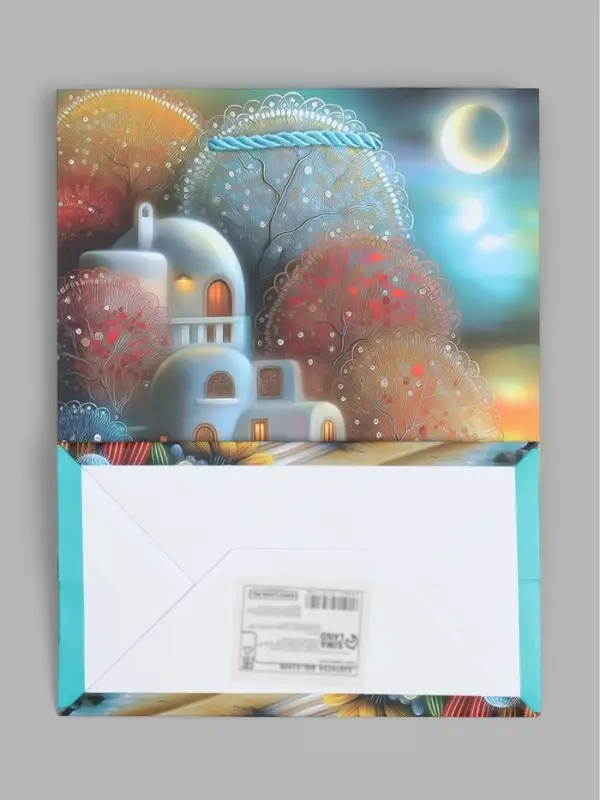 Пакет подарочный ламинированный "Город", S 18 x 23 х 10 см