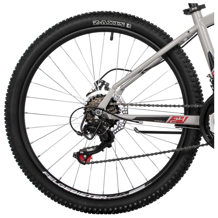 Велосипед 24" Novatrack ACTION, цвет серебристый