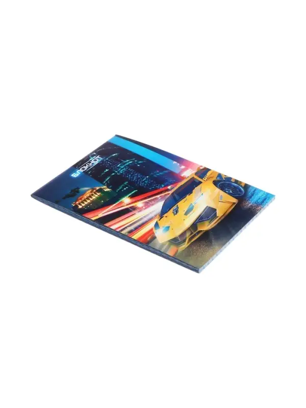 Блокнот А6, 40 листов в клетку на скрепке &laquo;Авто&raquo;, обложка мелованный картон, МИКС