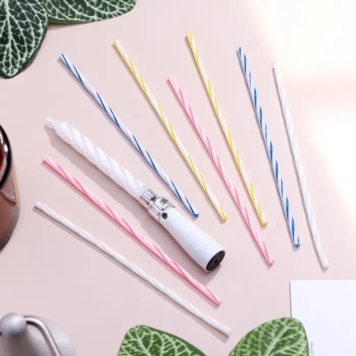 Свечи для торта, коктейльные 8 шт., 1 музыкальная Свечи для торта, коктейльные 8 шт., 1 музыкальная