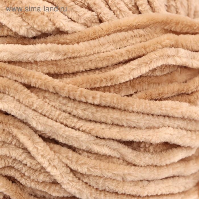 Пряжа Пряжа "Velour" 100% микрополиэстер 170м/100г (843 бежевый)