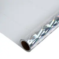 Плёнка самоклеящаяся, голография, серебристая, 0.45&times;3 м, 30 мкм