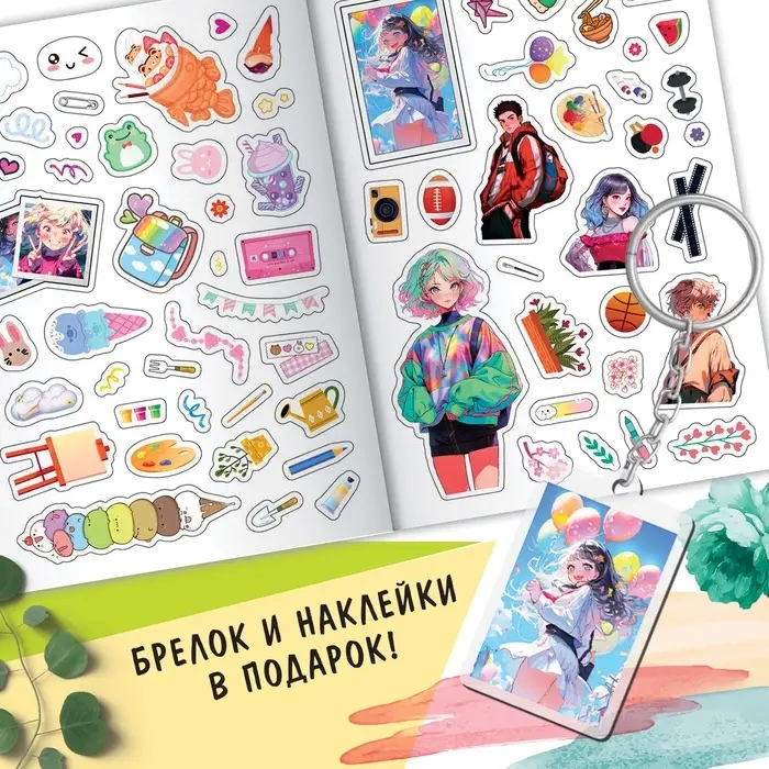 Набор &laquo;Создай свой сюжет. Противостояние школьных клубов&raquo;, 2в1, с брелоком, Аниме
