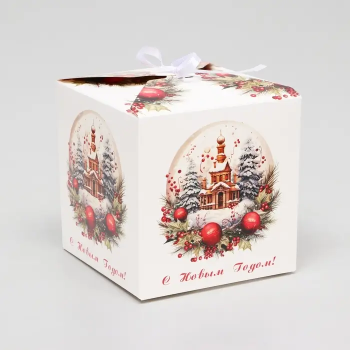 Коробка подарочная складная «Церковь», 12×12×12 см Коробка подарочная складная «Церковь», 12×12×12 см