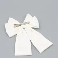 Бант для волос на заколке с лентами, белый, Коты аристократы Бант для волос на заколке с лентами, белый, Коты аристократы