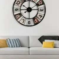 Часы настенные интерьерные, серия: Лофт, дискретный ход, d=60 см, от батарейки 1&times;АА