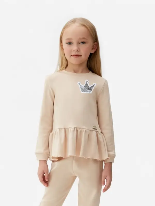 Термоаппликация &laquo;Корона&raquo;, с пайетками, 8&times;5.8 см, цвет серебряный