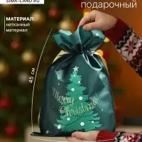 Мешок подарочный новогодний &laquo;Новогоднее чудо&raquo;, 30&times;45 см