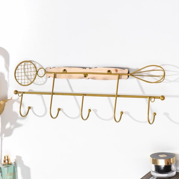 Крючки декоративные металл Крючки декоративные металл "Венчик и шумовка" 16х5х42,5 см