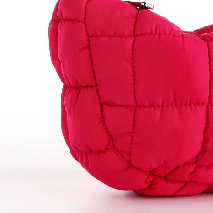 Сумка молодёжная на молнии, цвет розовый