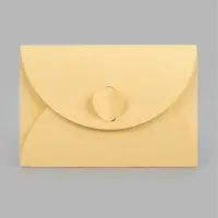Конверт подарочный для сертификата, 10.5&times;7.2 см, перламутр, лимонный