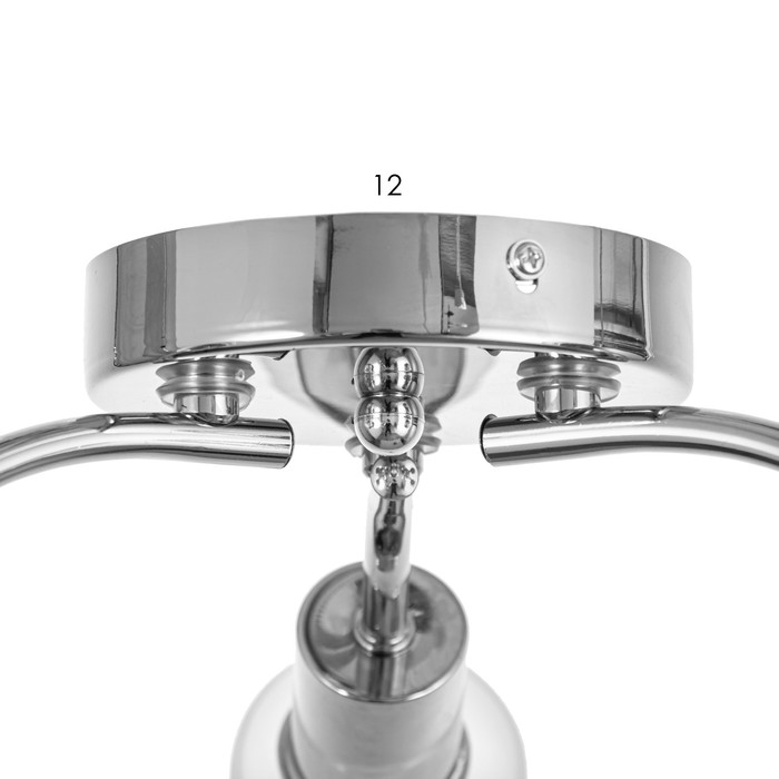 Люстра потолочная Адель 3х40Вт Е14 Хром 52x52x19 см Люстра потолочная Адель 3х40Вт Е14 Хром 52x52x19 см