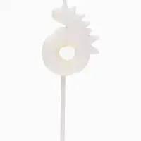 Свеча для торта цифра 6 «Зверюшка», 5 см Свеча для торта цифра 6 «Зверюшка», 5 см