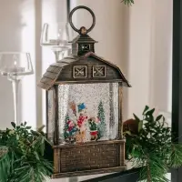 Светодиодная фигура &laquo;Дети и снеговик&raquo; 14&times;24&times;8 см, пластик, от батареек ААх3, USB, свечение тёплое белое