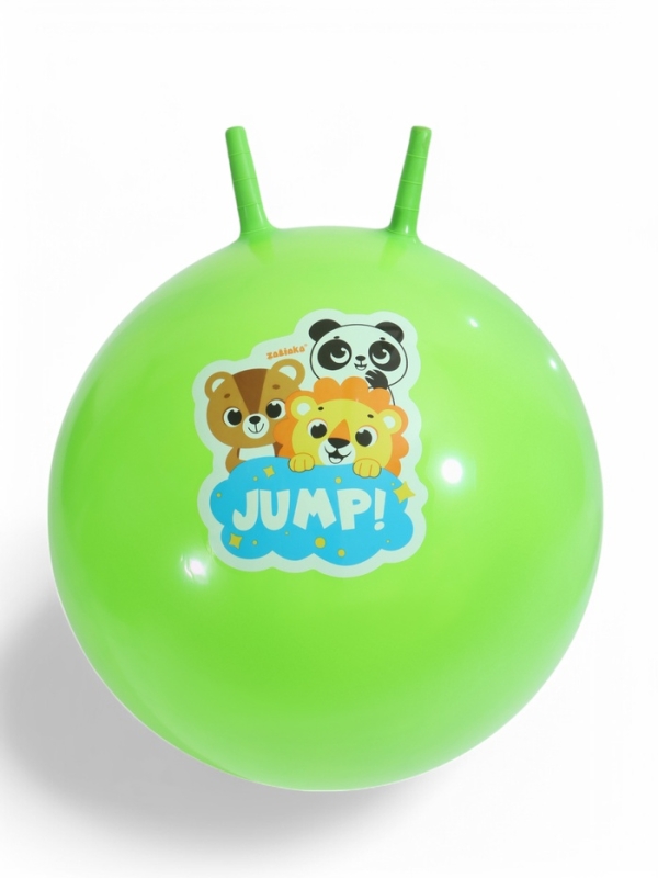 Мяч прыгун с рожками 65 см, 520 гр, цвета микс Мяч прыгун с рожками 65 см, 520 гр, цвета микс