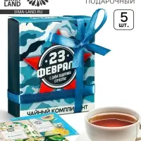 Чай подарочный &laquo;23 февраля&raquo;, 9 г (5 шт.&times;1.8 г)