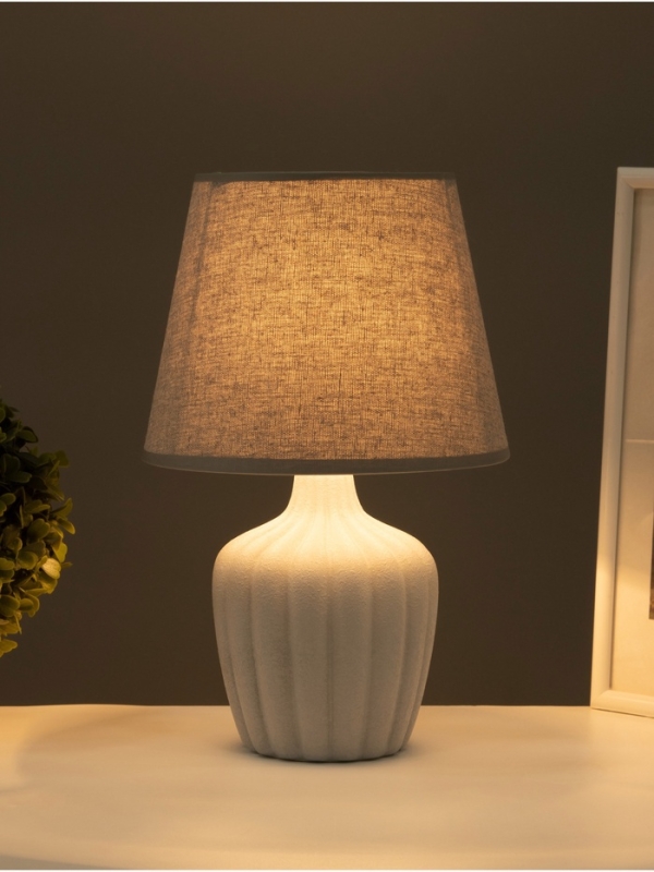 Настольная лампа Настольная лампа "Тыковка" 1х40Вт Е27 серая 20х20х31см