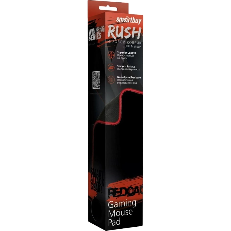 Коврик для мыши Smartbuy RUSH Red cage черный M-size,(SBMP-02G-K)/40