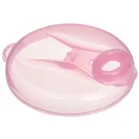 Контейнер для хранения детского питания Крошка Я, 3 секции по 75 мл., 9.5&times;8.5 см, 225 мл., розовый