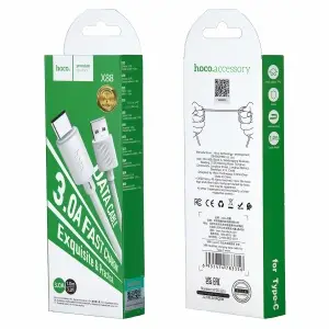 Кабель USB на Type-C 1M 3A X88 HOCO белый