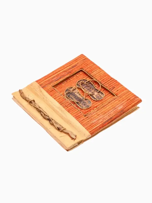 Фотоальбом &laquo;Шлепанцы&raquo;, 10 листов, 19&times;19&times;2 см, оранжевый