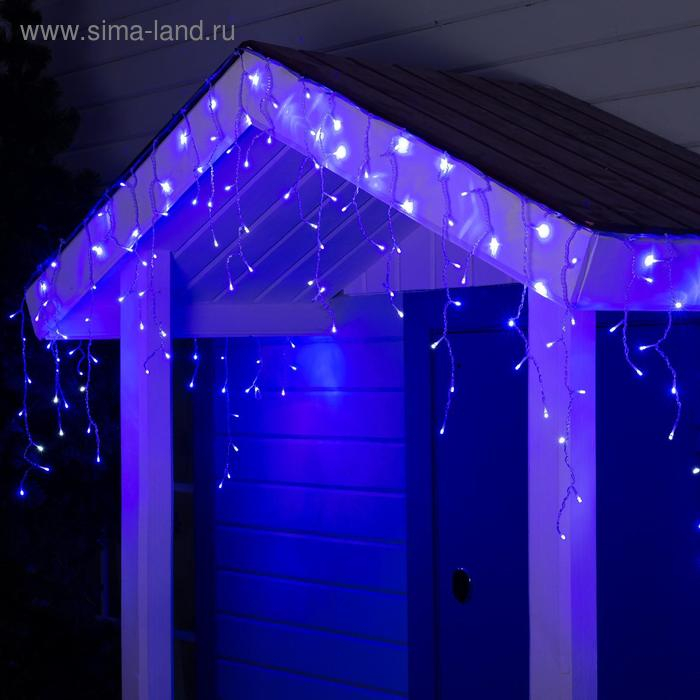 Гирлянда «Бахрома» 4 × 0.6 м, IP44, прозрачная нить, 180 LED, свечение синее, мерцание белым, 220 В Гирлянда «Бахрома» 4 × 0.6 м, IP44, прозрачная нить, 180 LED, свечение синее, мерцание белым, 220 В