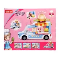 Конструктор Розовая Мечта Sluban &laquo;Фудтрак с бургерами&raquo;, 154 детали