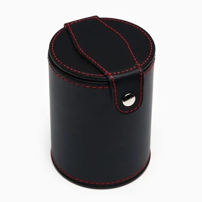 Кожаный стакан для игральных костей, 5 кубиков в комплекте, 7.9&times;10.2 см