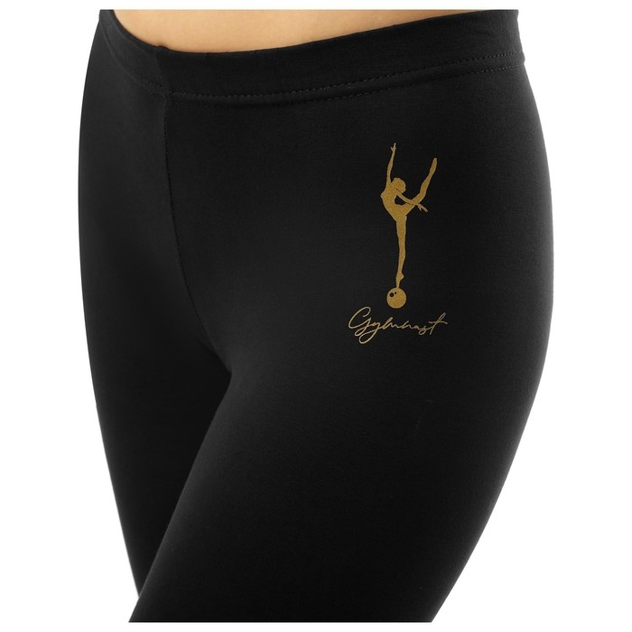 Лосины для гимнастики и танцев Grace Dance, р. 38, цвет чёрный Лосины для гимнастики и танцев Grace Dance, р. 38, цвет чёрный