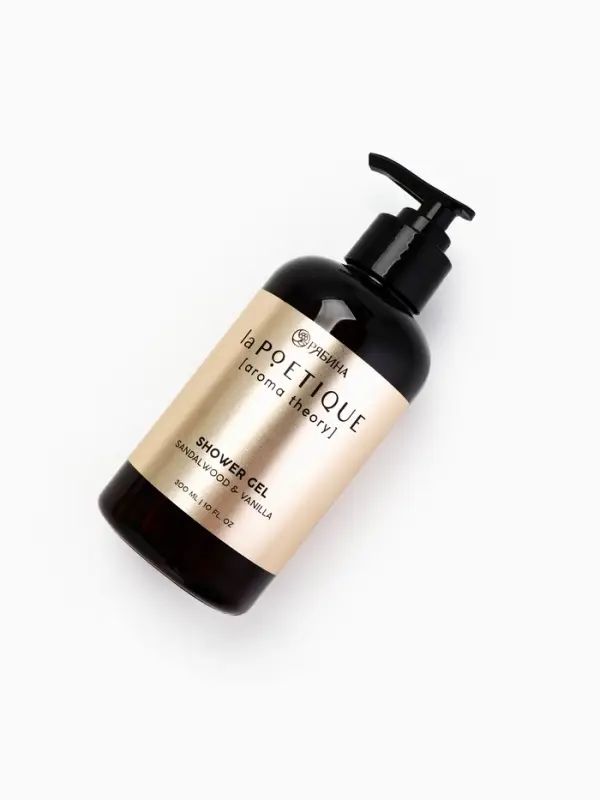 Гель для душа женский, 300 мл, аромат сандала и ванили, LA POETIQUE
