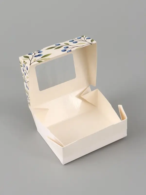 Коробка подарочная с окном &laquo;Ягоды&raquo;, 10&times;8&times;3.5 см, самосборная