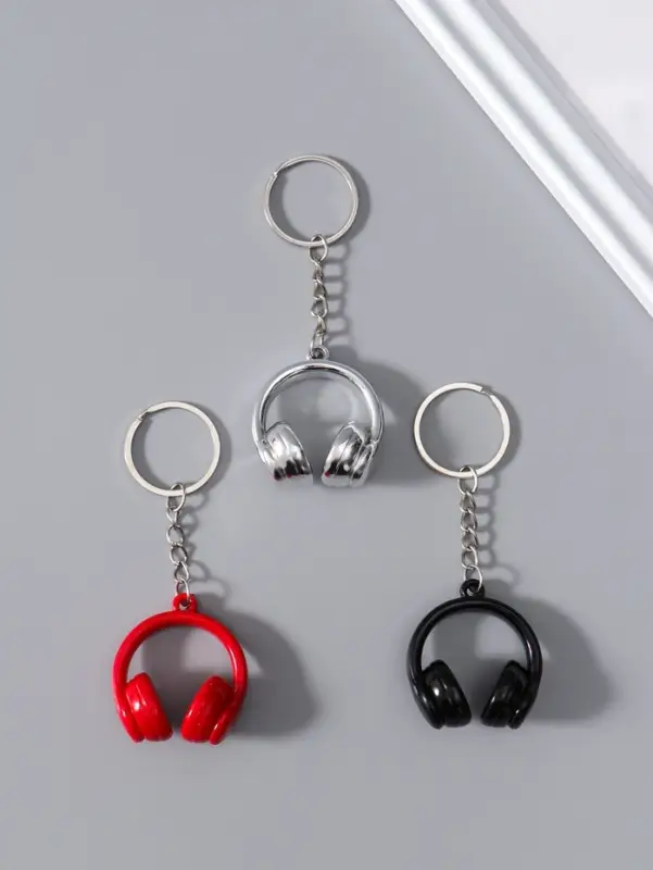 Брелок пластик "Наушники" МИКС 4х3,7х2 см