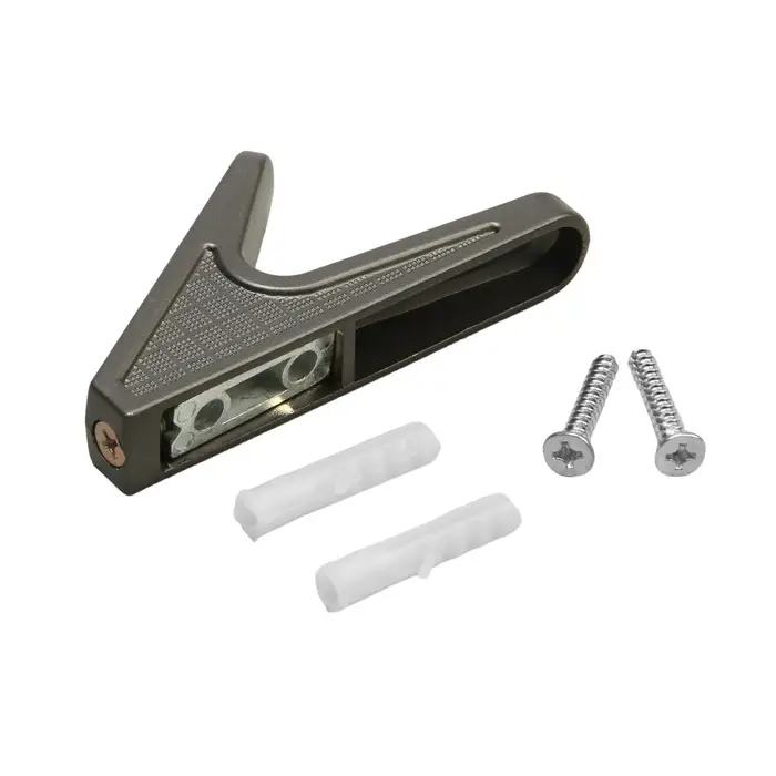 Крючок мебельный CAPPIO FAWN, однорожковый, цвет графит