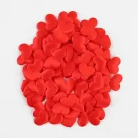 Сердечки декоративные, набор 100 шт., 2 см, красные