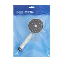 Лейка для душа ZEIN Z0114, пластик, цилиндрической формы, 1 режим, хром