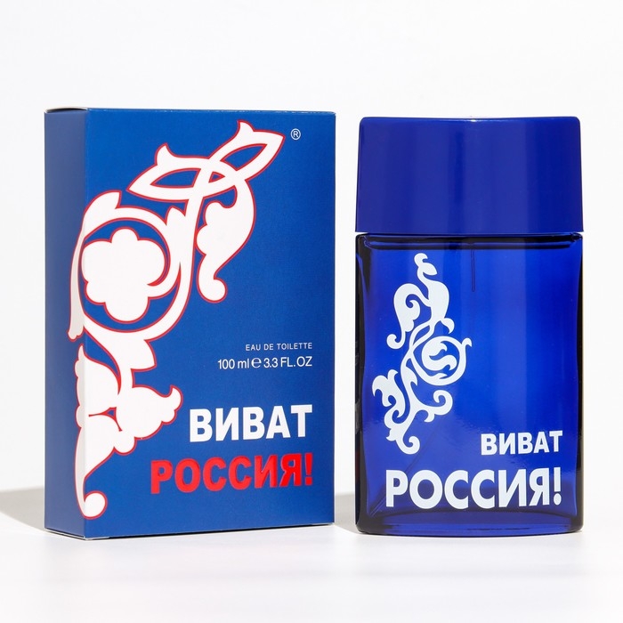Туалетная вода мужская Туалетная вода мужская "Виват Россия", синий, 100 мл