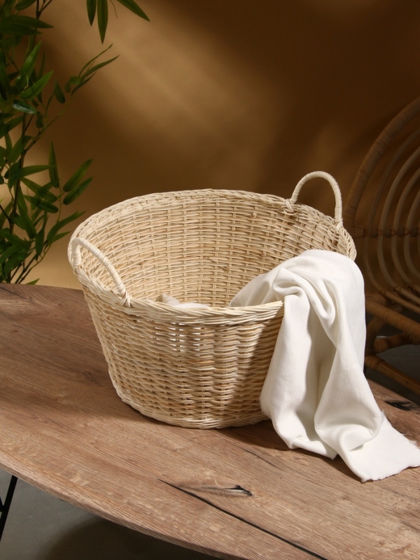 Корзина для белья, 44х44х31 см, ротанг