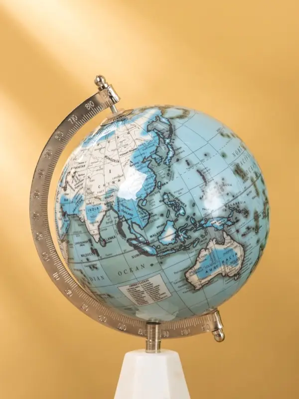 Глобус сувенирный, 18×15×33.5 см, подставка мрамор