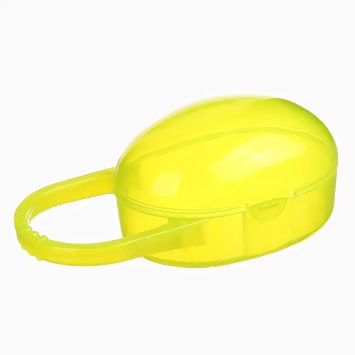Контейнер для хранения и стерилизации детских сосок и пустышек, желтый