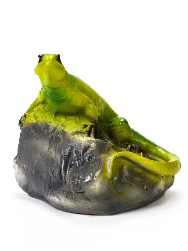 Садовая фигура из гипса &laquo;Ящерица на камне&raquo;, 16.5&times;13&times;16 см