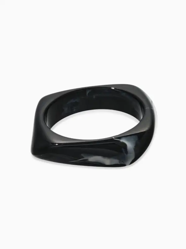 Браслет манжета &laquo;Тренд&raquo;, d=9 см, широкий, акрил, чёрный