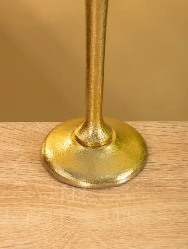 Подсвечник  Подсвечник "Тепло" алюминий 28 см, цв. золото